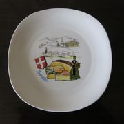 7 assiettes à fromage en haute porcelaine berry