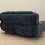 Canapé en velours bleu marine, design italien, années 1970, fabrication : Italie