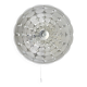Peill & Putzer Large Round Op Art Glass Sconce, Wall Lamp, Flush Mount, Germany, 1970s