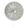 Peill & Putzer Large Round Op Art Glass Sconce, Wall Lamp, Flush Mount, Germany, 1970s