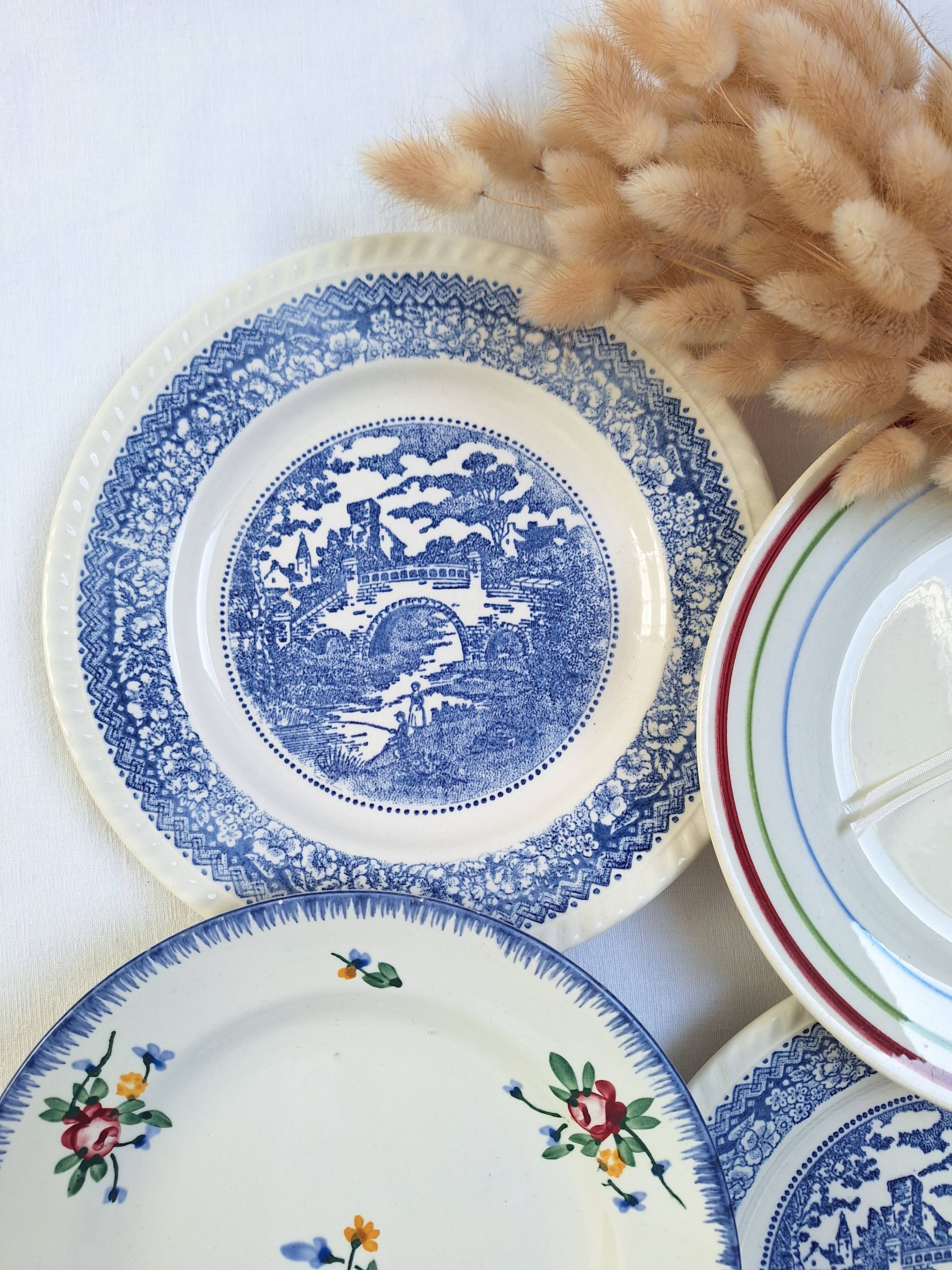 Flat plates Gien, Sarreguemines, Digoin