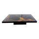Table basse laquée à décor solaire