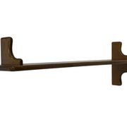 Vintage wooden wall shelve rack bookshelf in oak wood minimalist