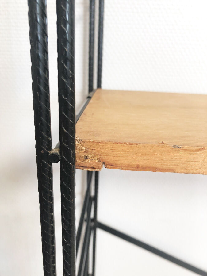 Three-sided String wall shelf, 1960