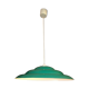 Lustre suspension metal vert et blanc vintage