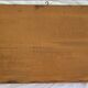 Old carved solid wood top, with glass plate - 50s