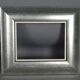 Frame wood lacquer silver 28,5x24,5 foliage 18,6x14,6 cm used