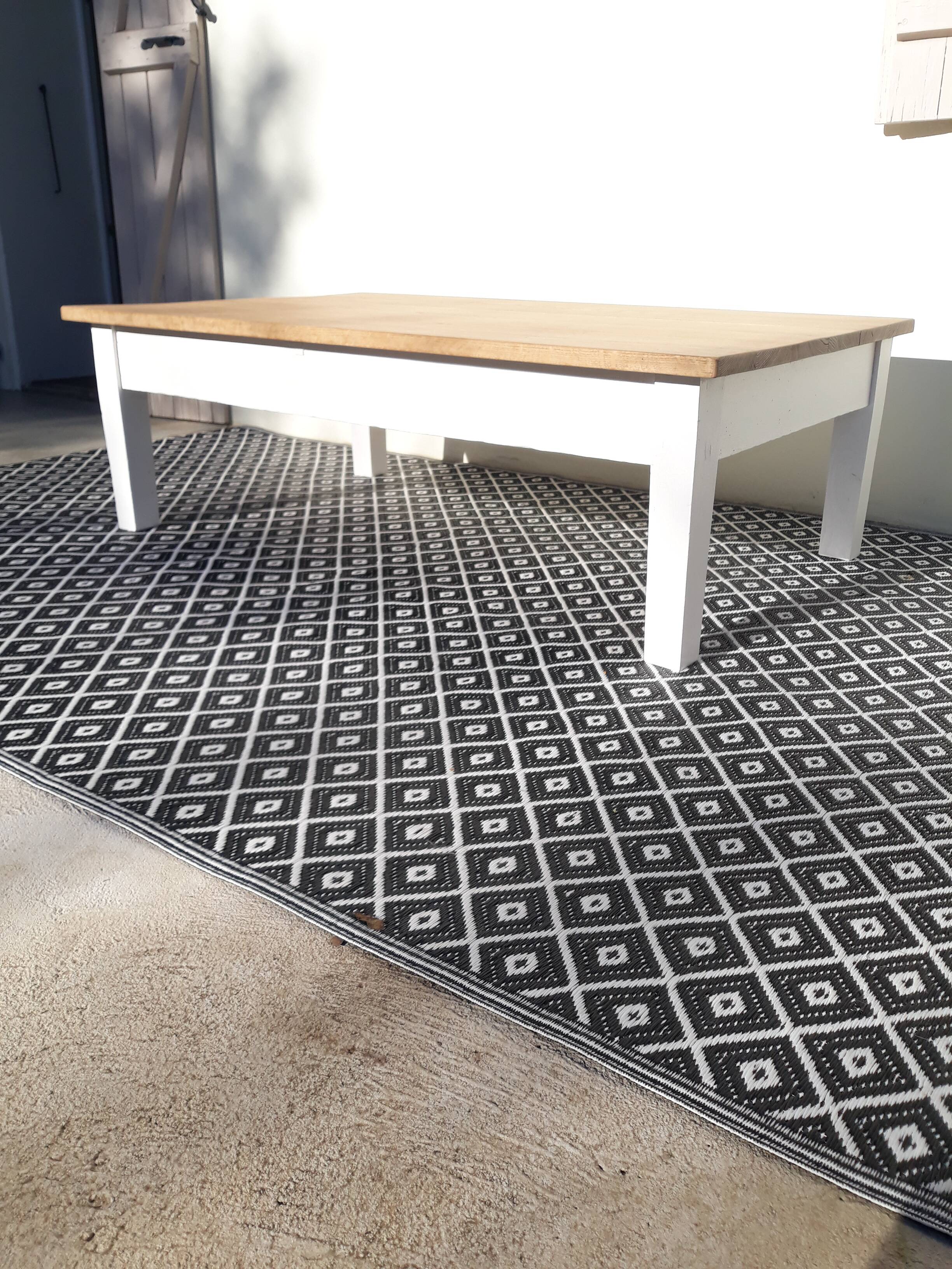 Solid oak farm coffee table