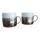 Vintage espresso cups. Porcelain and removable metal stand.