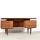 Danish style mid-century teak desk Kofod Larsen for G-Plan