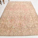 6x9 dusty pink wool persian rug 287x192cm