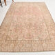 6x9 dusty pink wool persian rug 287x192cm