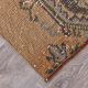 3x9 Mustard Light Blue Turkish Runner Rug 79x280Cm