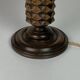 Wood Turned Mushroom Cocoon Table Lamp in the style of Charles Dudouyt