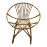 Fauteuil coquille rotin