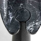 'Eros' console table in black marquina marble by Angelo Mangiarotti