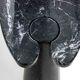 'Eros' console table in black marquina marble by Angelo Mangiarotti