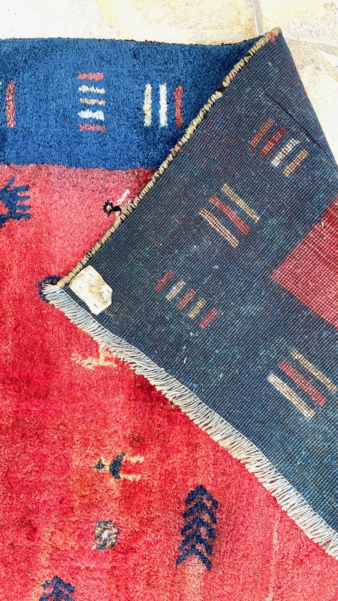 Thick gabbeh rug 100% wool - 144x195 cm