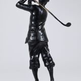 Bronze statue of the golfer Harry Vardon from the 1920s, Richard Thuss, Argentor Vienna.