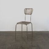 Vintage perforated metal chairs