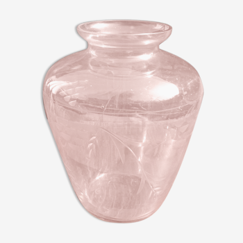 Bohemian glass vase years 40