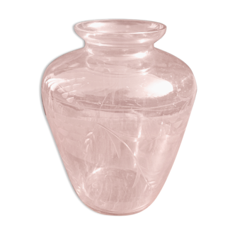 Bohemian glass vase years 40