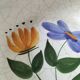 6 deep plates Poteries du Marais hand-painted floral decoration from the 60s and 70s