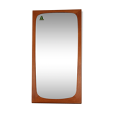 Asymmetrical mirror in Scandinavian teak 70x139cm