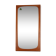 Asymmetrical mirror in Scandinavian teak 70x139cm