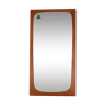 Asymmetrical mirror in Scandinavian teak 70x139cm