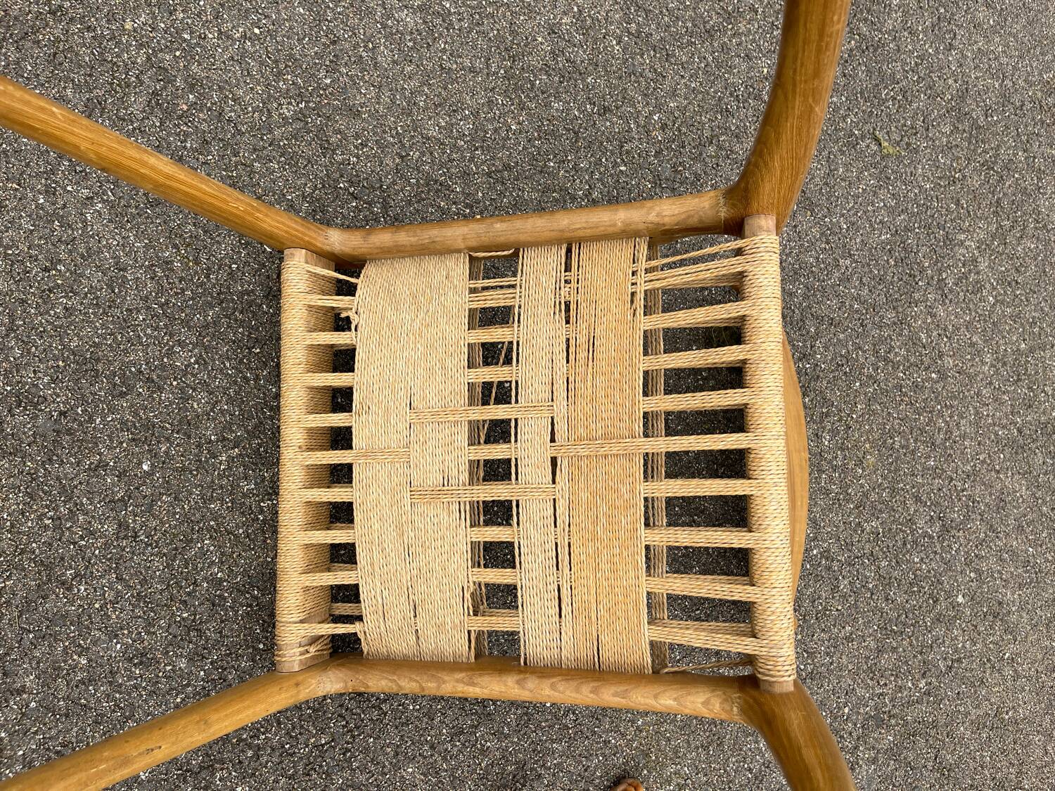 Pair of vintage Havana model chairs for Condorzio Sedie Frueli, Italy. 1960s