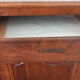 Antique high buffet in solid wood from the late 19th to early 20th century.