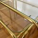 Golden metal tables