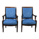 Paire de fauteuils en acajou, époque Restauration – début XIXe