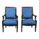 Paire de fauteuils en acajou, époque Restauration – début XIXe