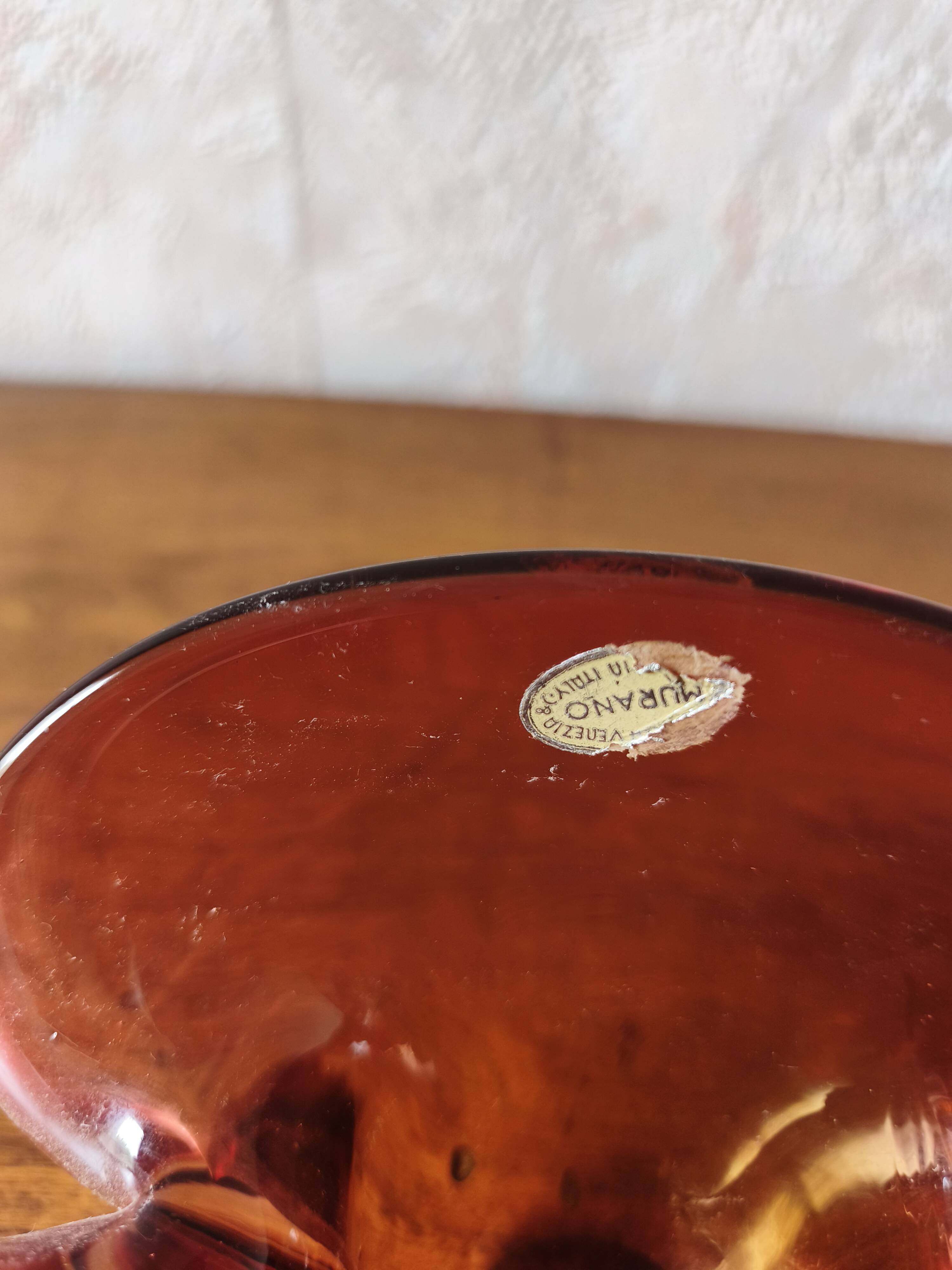 Vintage Murano glass catchall / dish