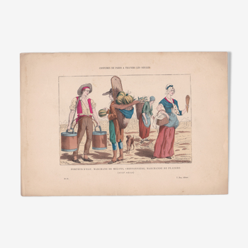 Une illustration image costumes de Paris  planche d'époque 1876 à 1880 environ  éditeur  F. Roy