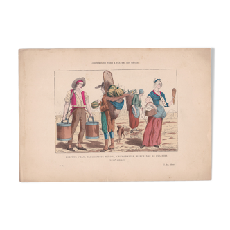 An illustration image costumes of Paris period plate 1876 to 1880 approximately publisher F. Roy