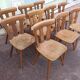Lot de 10 chaises de bistrot café bar restaurant - bois - vintage