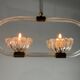 Venetian Murano glass chandelier with two light points circa 1950