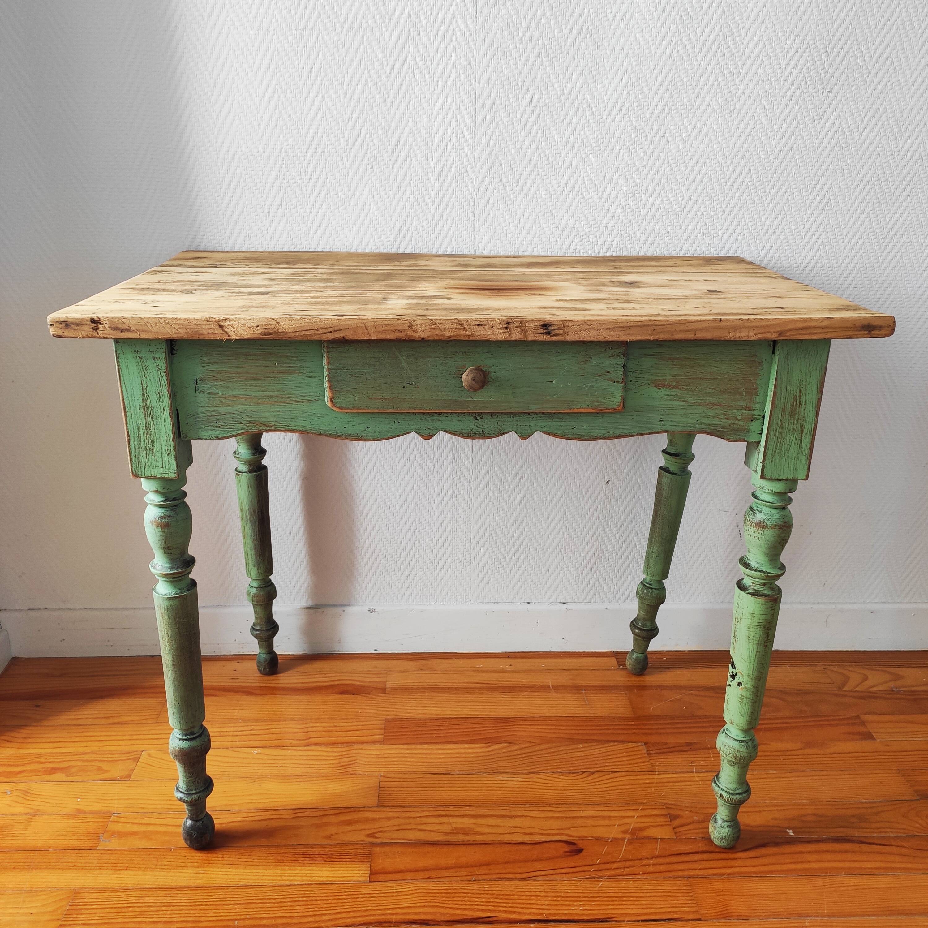 Small old patinated farm table
