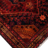 Antique Rustic Azerbaijan Rug, Handwoven Caucasian Rug- 142x312cm