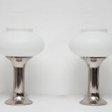 VEB Narva 1960s table lamps pair