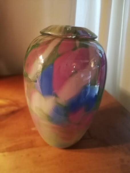 Multicoloured vase