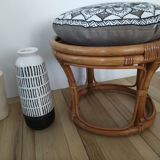 Tabouret en rotin