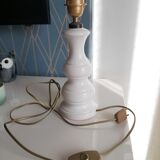 Pied de lampe céramique blanche Jean Roger