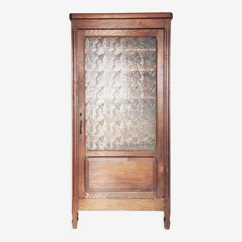 Parisian art deco wardrobe glazed in oak