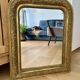 Antique gilded carved mirror - antique glass - vintage - Louis XVI