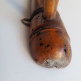 Wooden wall coat rack 4 hooks