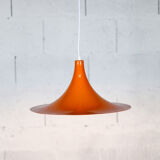 Vintage orange pendant lamp, 70's
